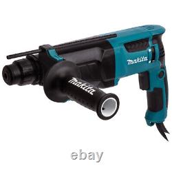 Makita HR2630 3 Mode SDS+ Rotary Hammer Drill 110V With Chuck & Chisel Set