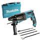 Makita Hr2630 Sds Rotary Hammer Drill 3 Mode 26mm 240v With 4 Piece Sds Chise