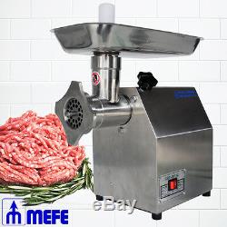 Meat Mincer Grinder Heavy Duty Industrial Stainless Steel #12 150kg/hr