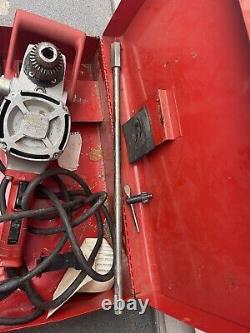 Milwaukee 1675-1 Hole Hawg Heavy Duty Corded Drill With Key, Handle & Case Working