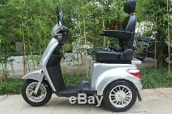 NEW 3 Wheeled 60V100AH 800W Electric Mobility Scooter Silver Green Power