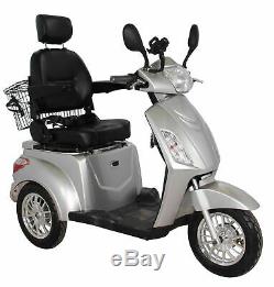 NEW 3 Wheeled 60V100AH 800W Electric Mobility Scooter Silver Green Power