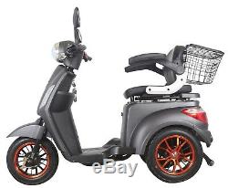NEW 3 Wheeled Matt Black ZT500 20AH 500W Electric Mobility Scooter LED Display