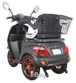 NEW 3 Wheeled Matt Black ZT500 20AH 600W Electric Mobility Scooter LED Display