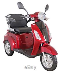 NEW 3 Wheeled RED ZT500 20AH 600W Electric Mobility Scooter LED Display