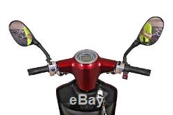 NEW 3 Wheeled RED ZT500 20AH 600W Electric Mobility Scooter LED Display