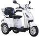 New 3 Wheeled White Zt15b 20ah 500w Electric Mobility Scooter Free Fast Delivery