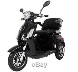 NEW 3 Wheeled ZT500 Glossy Black 800W Electric Mobility Scooter LED Display