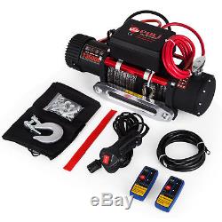 NEW Electric Recovery Winch Steel Cable 88ft 13500lb 12v 4x4 Heavy Duty Pro