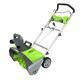 New Green Works Pro Electric Snow Blower 120volt 20 13amp 2600202
