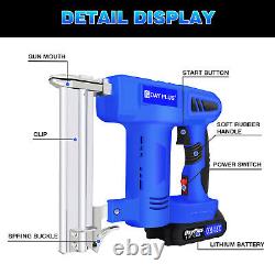 Nail Gun & Staple Gun 2in1 Cordless Electric Heavy Duty Stapler Nailer Home Work