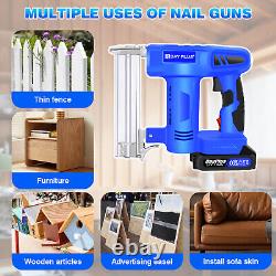 Nail Gun & Staple Gun 2in1 Cordless Electric Heavy Duty Stapler Nailer Home Work