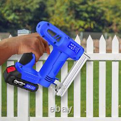 Nail Gun & Staple Gun 2in1 Cordless Electric Heavy Duty Stapler Nailer Home Work