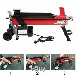 New! 5 TON HEAVY DUTY ELECTRIC LOG SPLITTER HYDRAULIC WOOD CUTTER WITH STAND UK