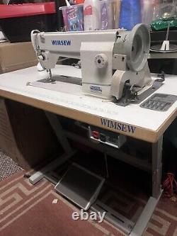 New Heavy Duty WIMSEW W111 INDUSTRIAL SEWING MACHINE Large Compacity Bobbin