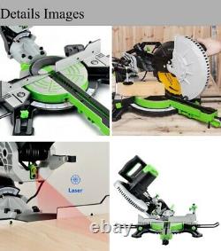 New Luxter Heavy Duty 255mm 1800W. Cutting And Sliding Mitre Saw