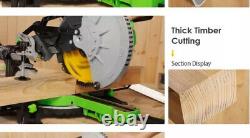 New Luxter Heavy Duty 255mm 1800W. Cutting And Sliding Mitre Saw