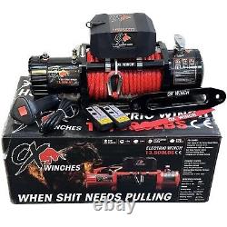 OX ELECTRIC WINCH 12v 13500lbs SYNTHETIC JEEP LANDROVER 4x4 DEFENDER HEAVY DUTY