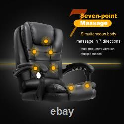 Office Electric Massage Chair Gaming Computer Leather Swivel Recliner with Remote