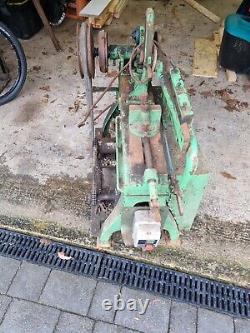 Old heavy duty electric industrial bandsawithhacksaw