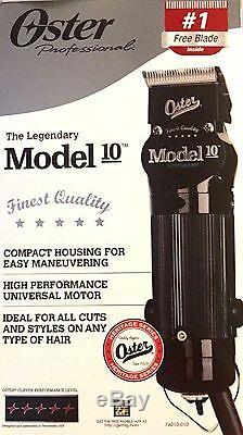 Oster Model 10 Heavy Duty Detachable Blade Clipper #000. & Free # 1 Blade