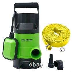 Pro-Kleen Submersible Water Pump 750W 20M Heavy Duty Hose Electric Clean & Dirty