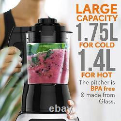 Professional Smoothie Blender Heating 1200W High Speed Commercial Heavy Duty NEW
