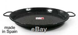 Professional Spanish ENAMELED STEEL Paella Pan PANS Heavy Duty ALL SIZES