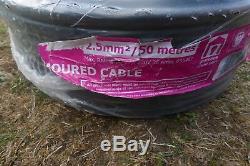 Prysmain Heavy Duty 3 Core 2.5mm Armoured Cable 50m Drum Bankrupt 3 Phase. 26-34