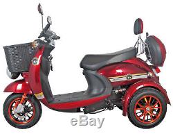 Red 3 Wheeled 60V 100AH 600W Electric Mobility Scooter FREE Delivery-Green Power