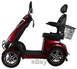 Red 4 Wheeled 600W Electric Mobility Scooter FREE Delivery -Green Power