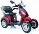 Red 4 Wheeled 60v100ah 600w Electric Mobility Scooter Free Delivery Green Power