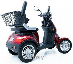 Red 4 Wheeled 60V100AH 600W Electric Mobility Scooter FREE DELIVERY Green Power