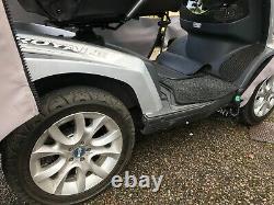 Royale four wheel Electric Mobility Scooter -silver, good condition with cover