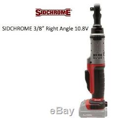 SIDCHROME 3/8 Right Angle 10.8V Cordless Electric Ratchet Wrench (Skin Only)
