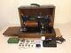 Singer 201k Heavy Duty Electric Sewing Machine 1954 Ej892957 With Accessories