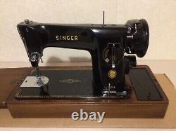 Singer 201K Heavy Duty Electric Sewing Machine 1954 EJ892957 with Accessories