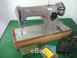 Singer 201k 201k23 Heavy Duty Electric Sewing Machine in Beige