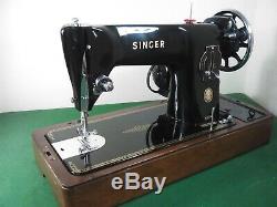 Singer 201k 201k29 Heavy Duty Electric Sewing Machine in BLACK