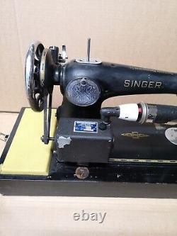 Singer 201k Heavy Duty Electric Sewing Machine Spares Or Repair Vintage