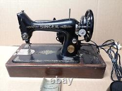 Singer 99k Heavy Duty Electric Sewing Machine Vintage Antique 1493