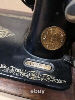 Singer 99k Heavy Duty Electric Sewing Machine Vintage Antique 1493