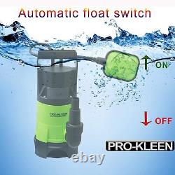 Submersible Water Pump Electric Dirty Clean Flood 750W with 10m Heavy Duty Hose