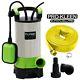 Submersible Water Pump Electric Dirty Clean Pool Flood 1100w 10m Heavy Duty Hose