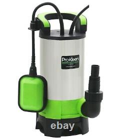 Submersible Water Pump Electric Dirty Clean Pool Flood 1100w 5m Heavy Duty Hose