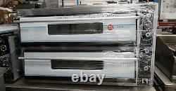 Super Commercial Electric Single Phase Heavy Duty Double Deck Pizza Oven New