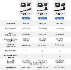 TOPENS A8131 Single Swing Gate Opener Heavy Duty Automatic Gate Motor for Single