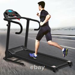 UK Folding Electric Treadmill Running & Jogging Heavy Duty with Holder Home