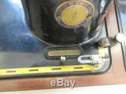 Vintage Electric Singer 201k Sewing Machine Heavy Duty Stitching Bentwood Case