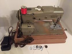 Vintage Pfaff 230 Electric Sewing Machine With Case, Heavy Duty, Leather, Denim
